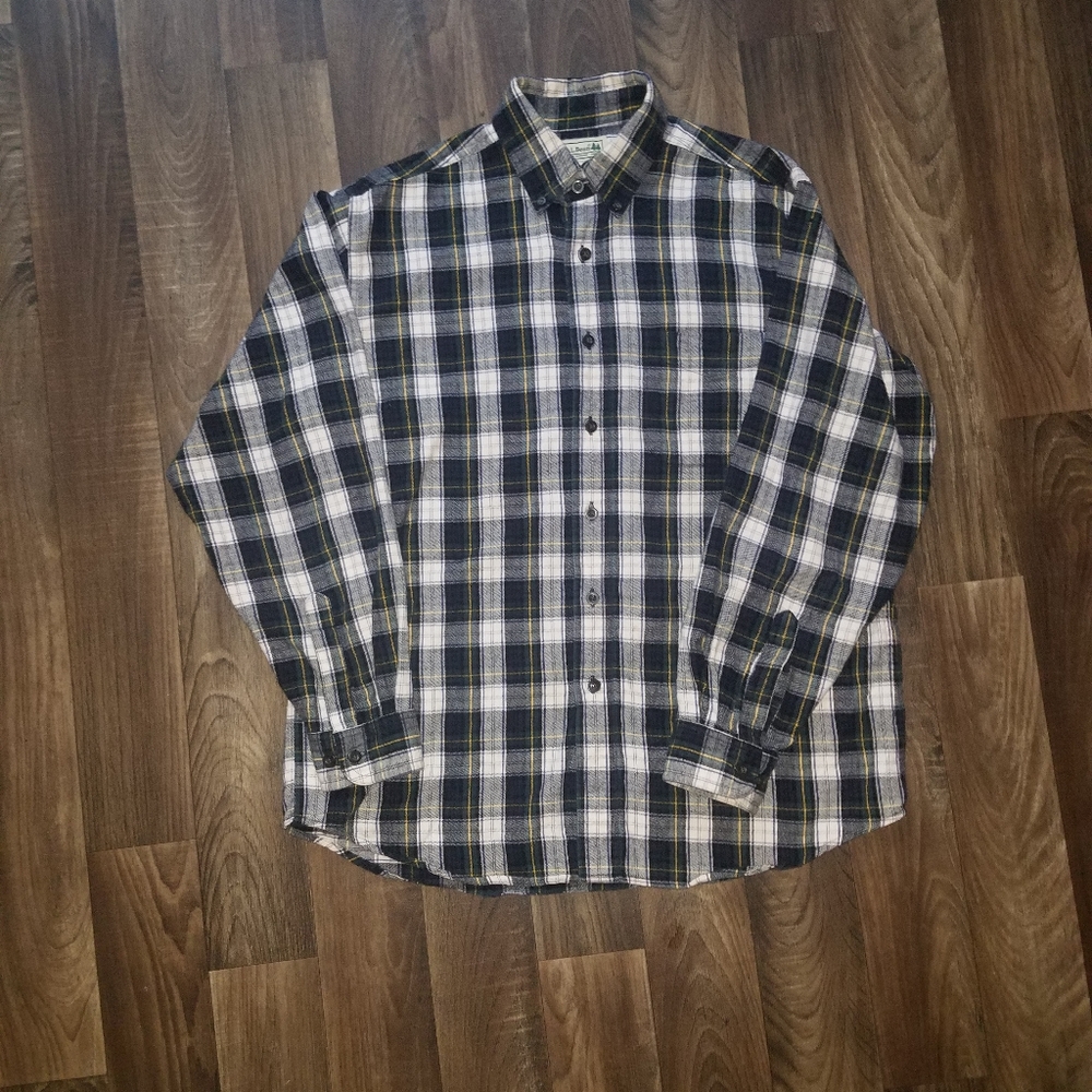 L.L. Bean Flannel Button Up - image 4